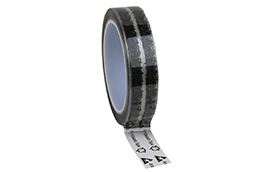 242272-Wescorp Antistatic Clear Cellulose Tape with Symbols, 24MM x 65.8M, 76.2MM Plastic Core