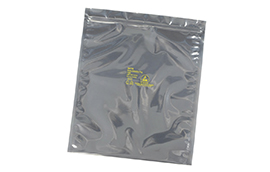 30044-1000 Series Metal-In Static Shield Bag, Zip, 100mm x 100mm, 100 EA